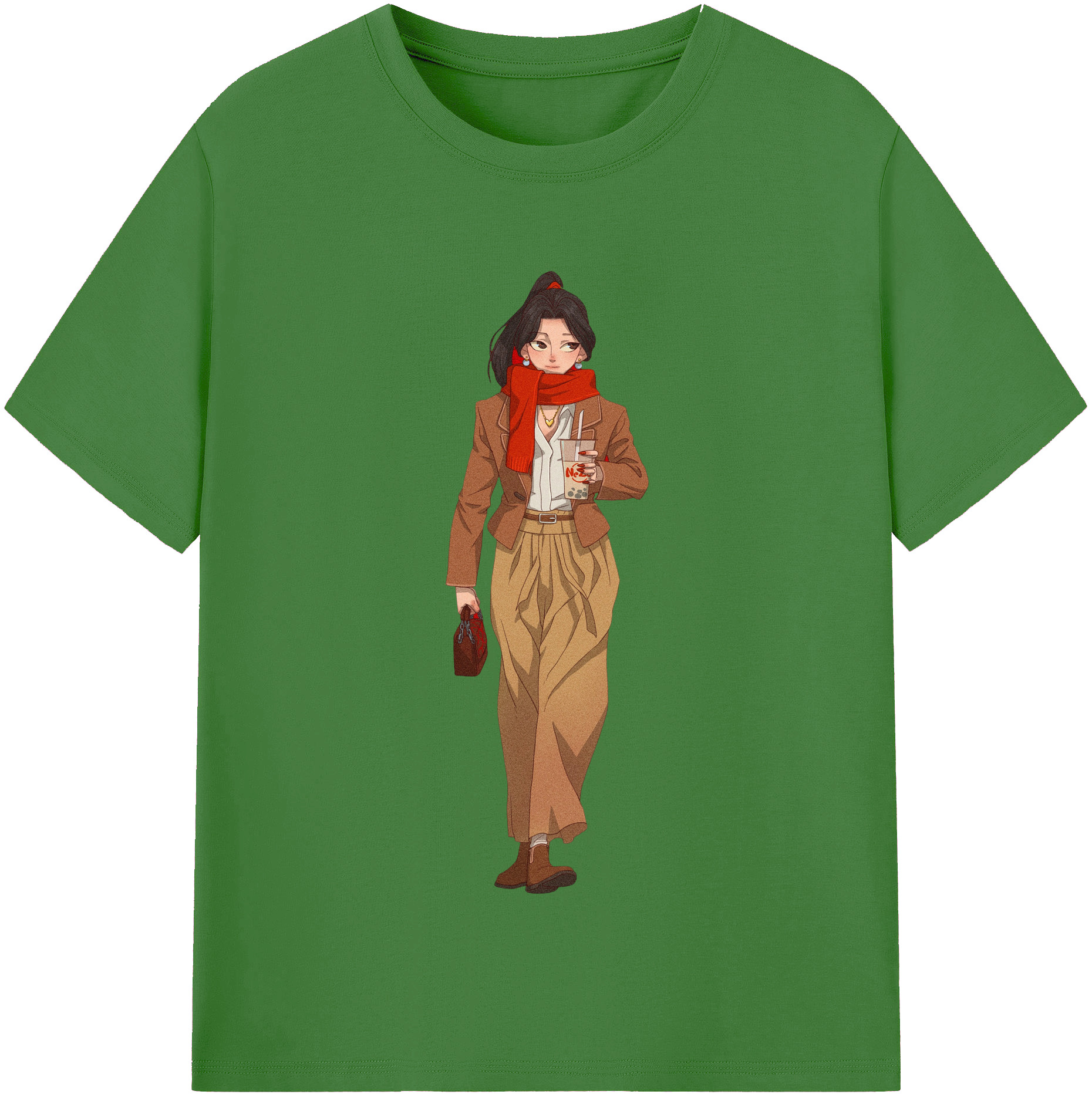 （画像用） Ne Zha 2 ナタ 魔童の大暴れ レディースカジュアルプリントTシャツ（綿100％）